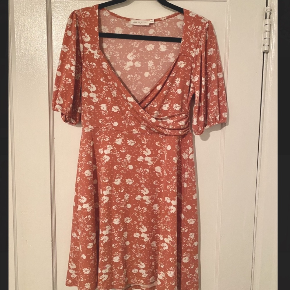 All in Favor Surplice Minidress